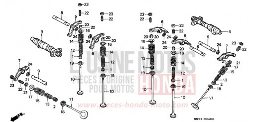 ARBRE A CAMES/SOUPAPE XL600VN de 1992